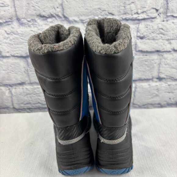 Kamik Boys Youth 4 Luke 3 Blue Black Insulated Waterproof Winter Snow Boots - Picture 8 of 12